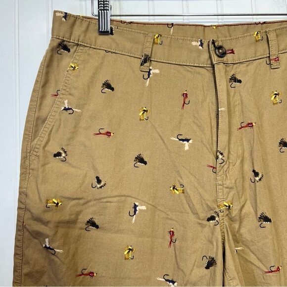 Vintage Eddie Bauer Fly Fishing pattern shorts 35W 100 percent cotton - Picture 3 of 15